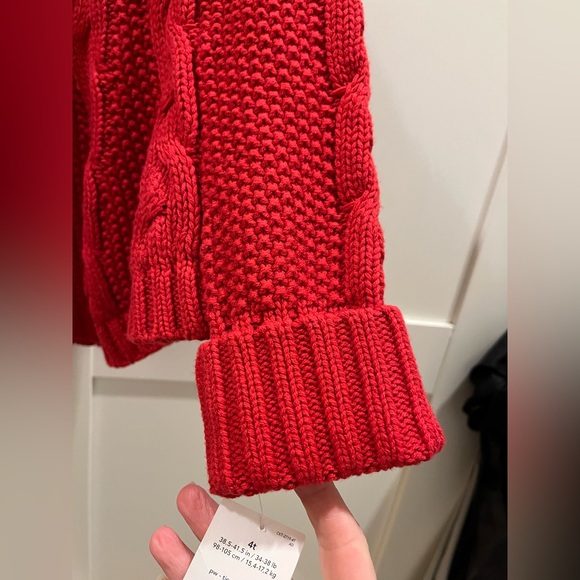 Carter's size 4T sweater shawl, NWT - Picture 5 of 9